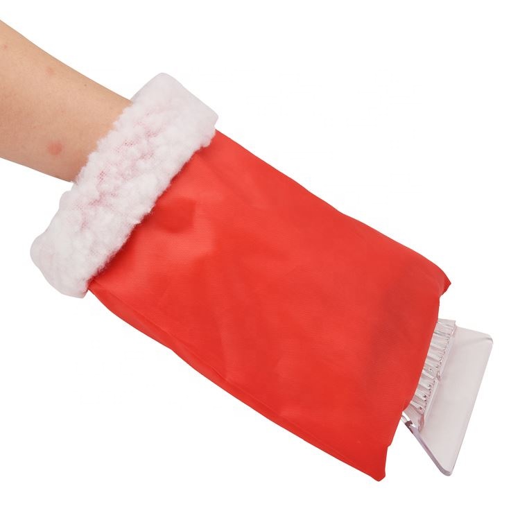 Cleaning Tool Window Removing Custom Warm With Glove Car Windscreen Ice Scraper Mitt