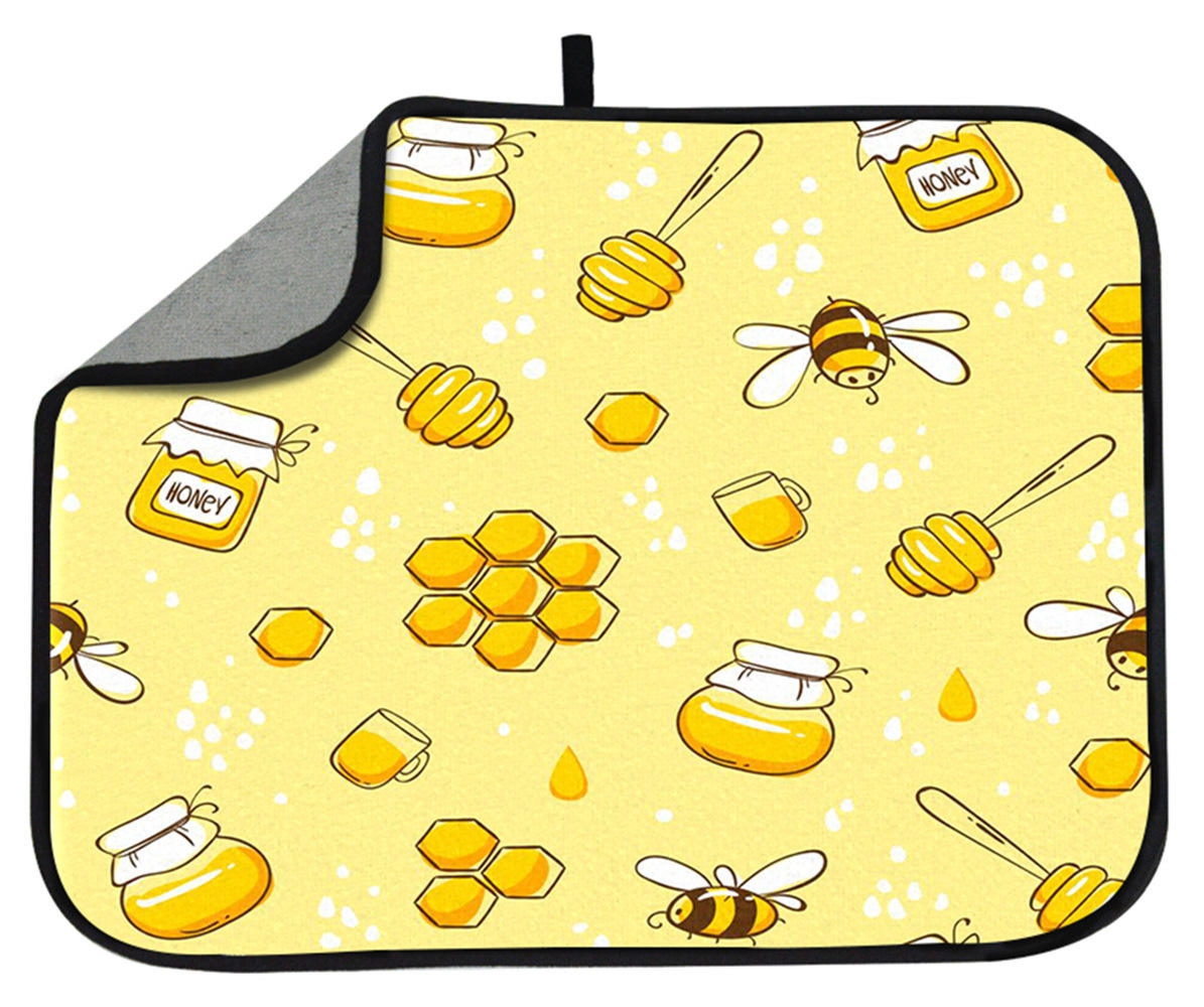 Kitchen Counter Soft Diatomaceous Mud Absorbent Pad Cup Pad Wash Table Bowl Chopsticks Non-Slip Drain Pad