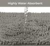 Chenille Floor Mat Bathroom Three piece Set Water Absorbing Long Hair Carpet Toilet Bathroom Foot Mat Set