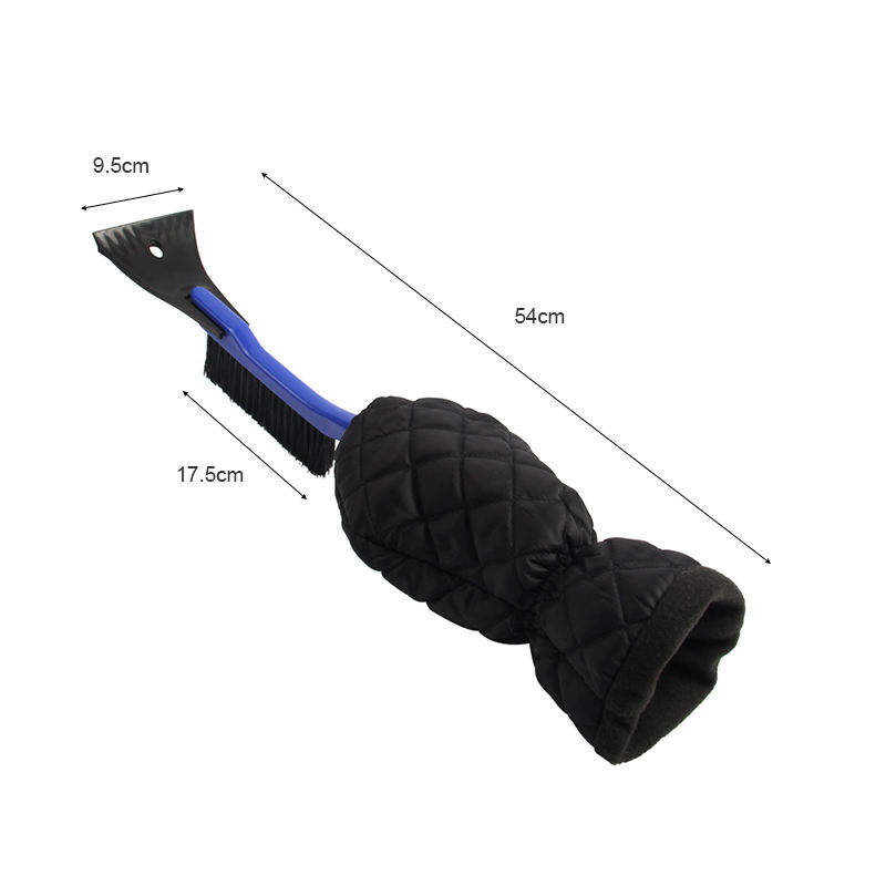 Waterproof Windshield Car Snow Cleaner and Ice Scraper with Warming Thick Fleece Oversleeve