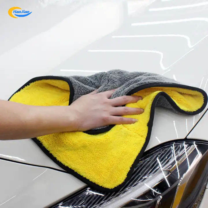 Automotive Detail Strong Absorbent Microfiber Coral Wool Non-shedding 600-1200gsm Automotive Polished Microfiber Towel