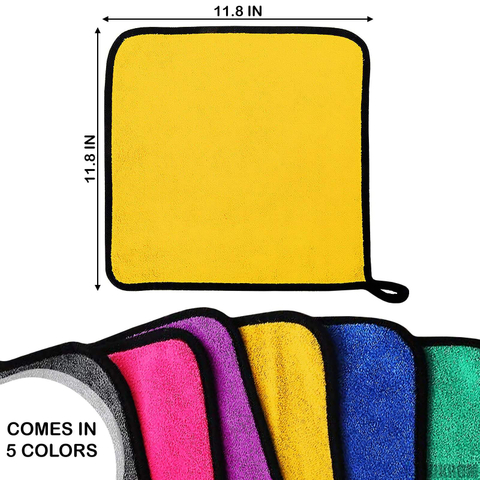 Custom Logo Microfiber 600gsm 800gsm Strong Absorbent Coral Fleece Car Wash Cleaning Drying Cloth Towel For Washing Car