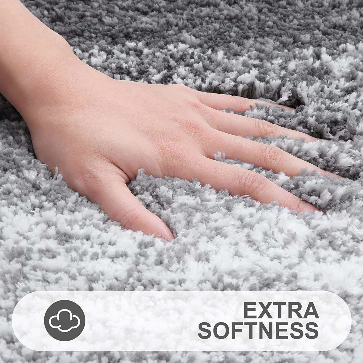 Luxury Soft Absorbent Bath Mat Soft Microfiber Shaggy Bath Rug Mat Colorful Non Slip Tpr Bottom Floor Mat