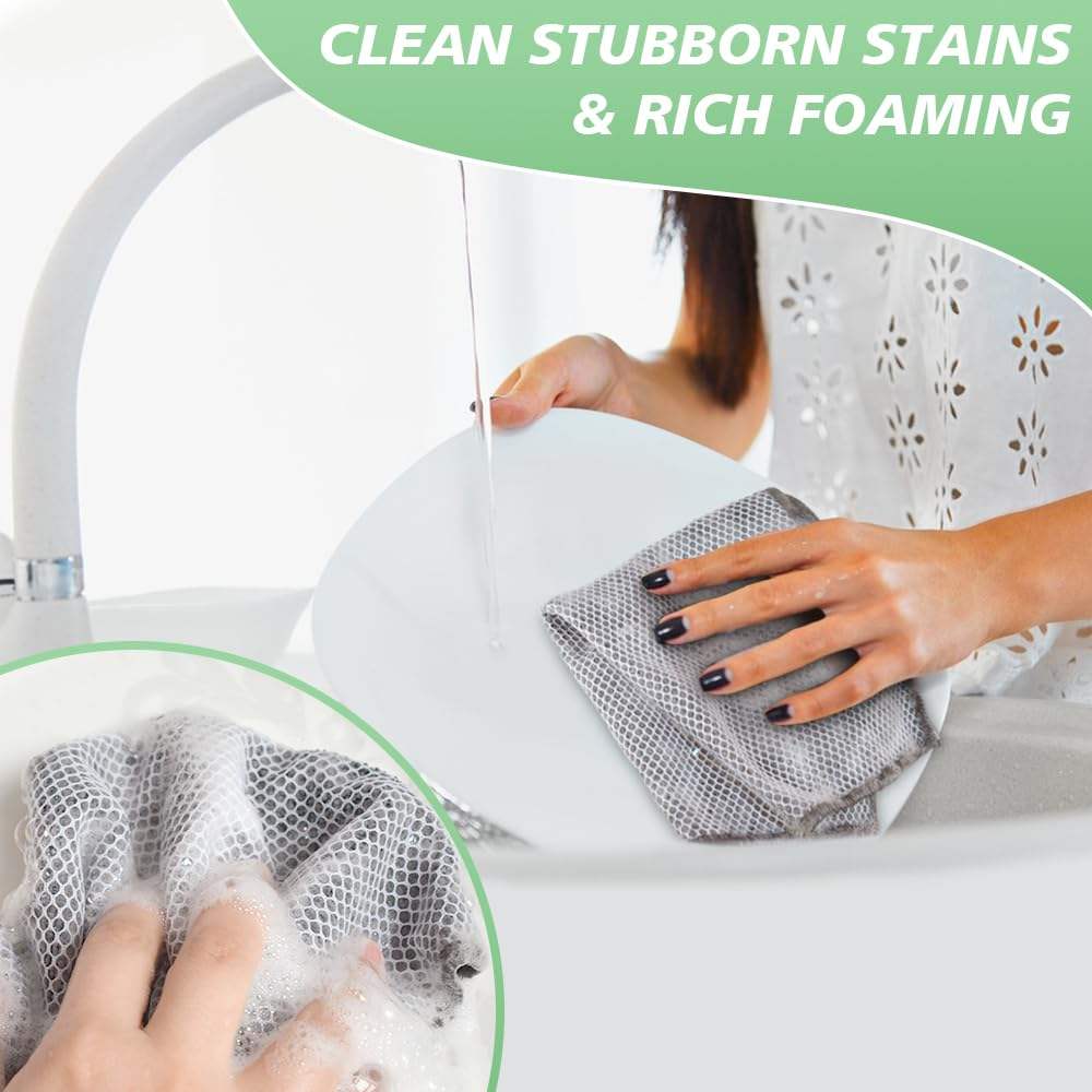 Poly Scour Scrubbing Side Microfiber Cleaning Cloths Microfiber Dish Cloths For Kitchen