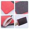 Red Color Mesh Pattern Medium Grade Safety Microfiber Clay Mitt for Car Washing