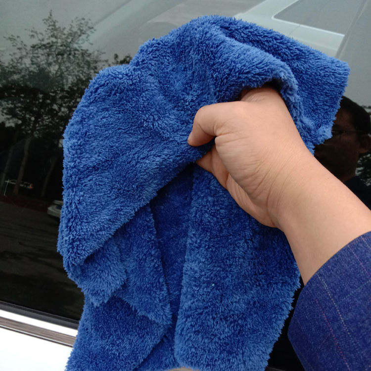 Auto Datailing Car Wax Polishing Towel Edgeless 350gsm Microfiber Coral Fleece Cleaning Cloth Towel
