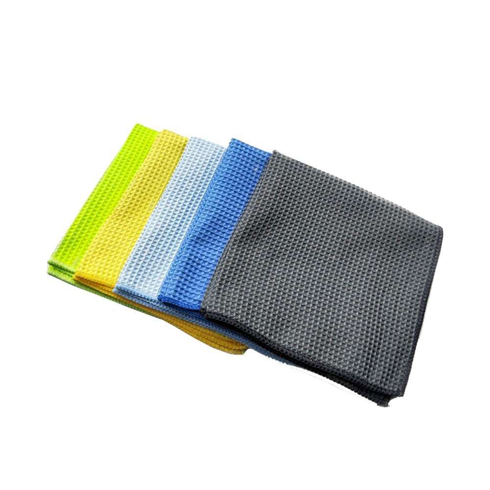 Custom 16*16'' Colorful New Fashion Home Cleaning Waffle Quick Drying Double Side Microfiber Towel Cloth