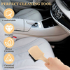 Car Wheel Cleaning Brush Horse Hair Cleaning Brush Auto Detailing Brush for Car Seat Wheel Carpet with Long Handle