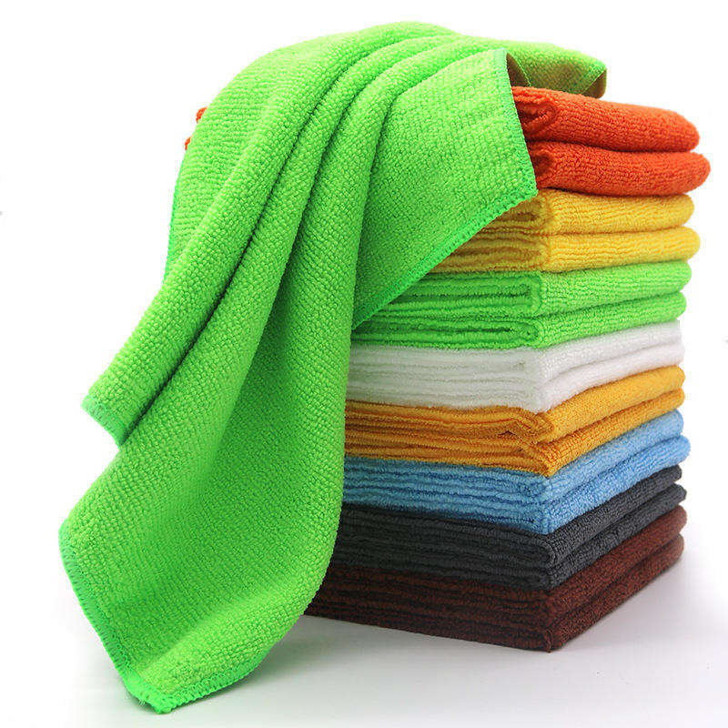 Wholesale Microfiber Car Wash Towel Water Absorbent Microfiber Blue Drying Towel Car Cleaning Cloths