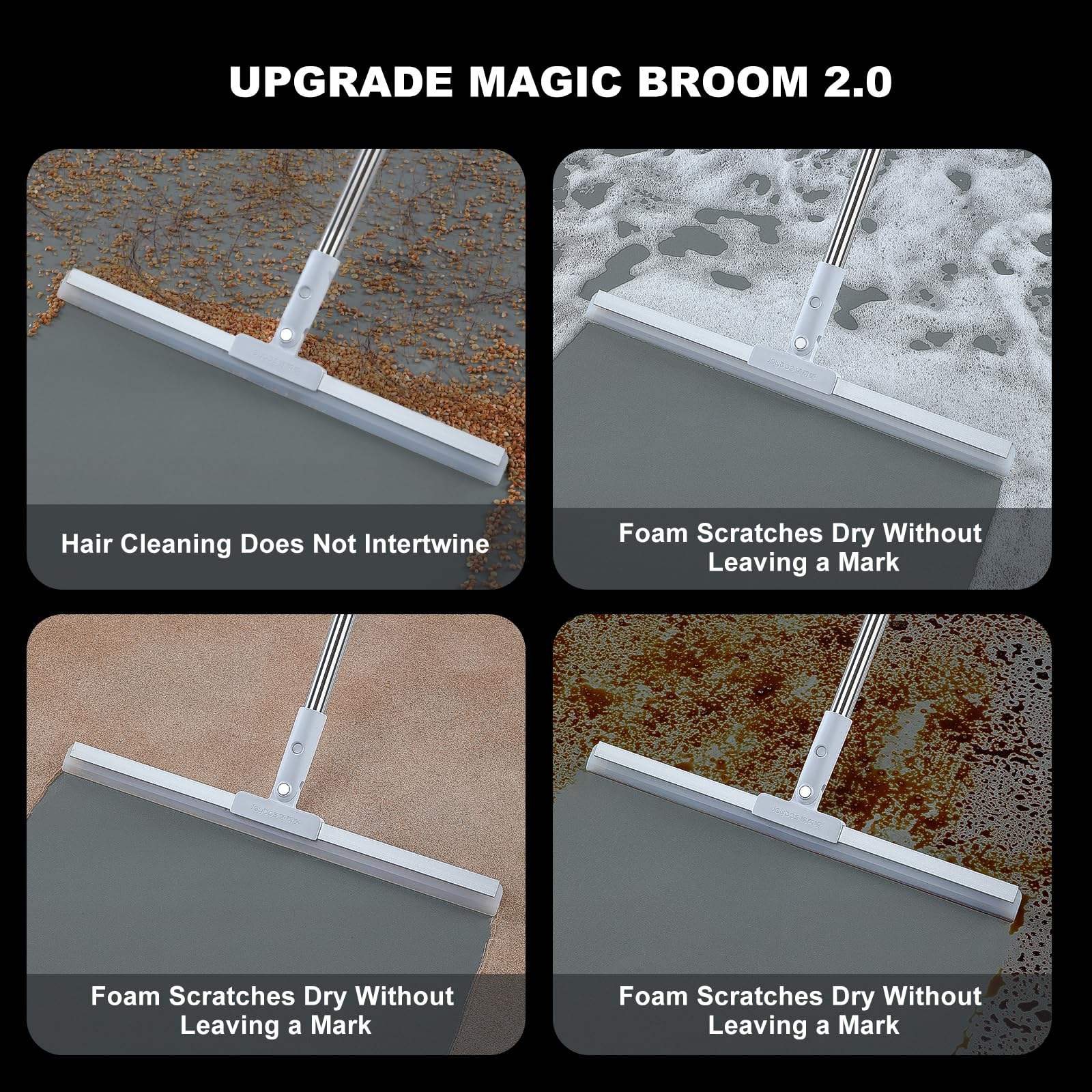 Silicone Scraper Broom Magic Wiper High Place Glass Wiper Floor Mop Household Bathroom Sweeping Water