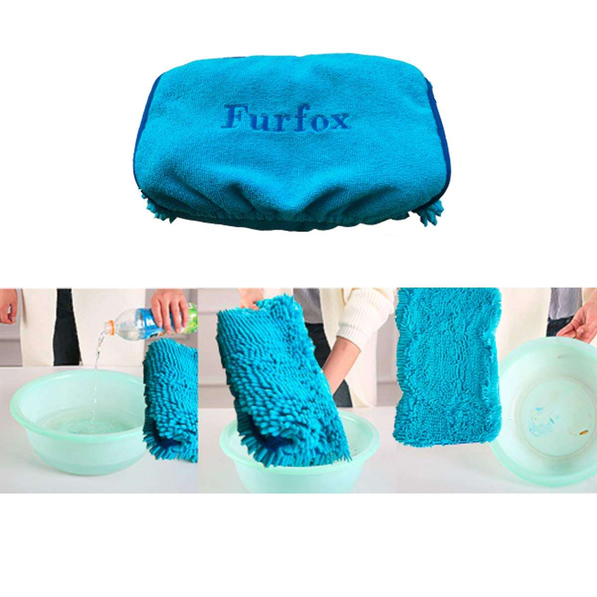 Dog Towel Ultra Soft Microfiber Chenille Dog Pet Bath Dry Towel Hand Pockets Super Absorbent Quick Drying Pet Towel