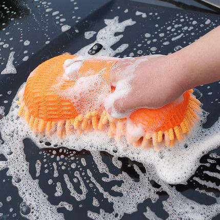 Premium Soft Car Cleaning Sponge Colorful Chenille Microfiber Car Wash Sponge