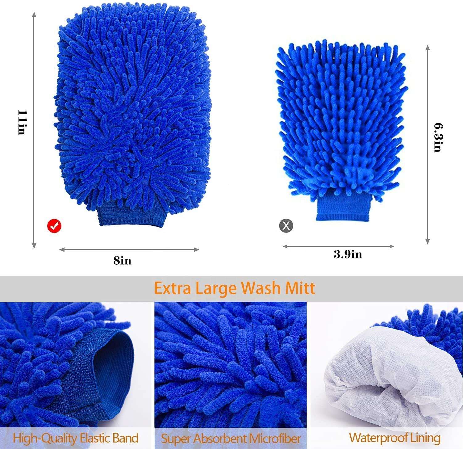 27pcs Car Cleaning Supplies Product Wash Cleaning Kit With Microfiber Wash Mitts Tire Brush Detailing Kit Car Clean Accessories