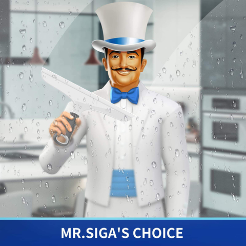 Eco Friendly Window Glass Cleaning Wiper Pp Handle Window Squeegee Cleaner 360 Rotate Silicone Rubber Window Squeegee