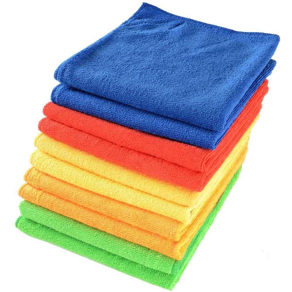 Colorful Quick Dry Car Microfiber Cleaning Cloth 40x40 Car Detailing Towel Super Absorbent Micro Fiber Cloth