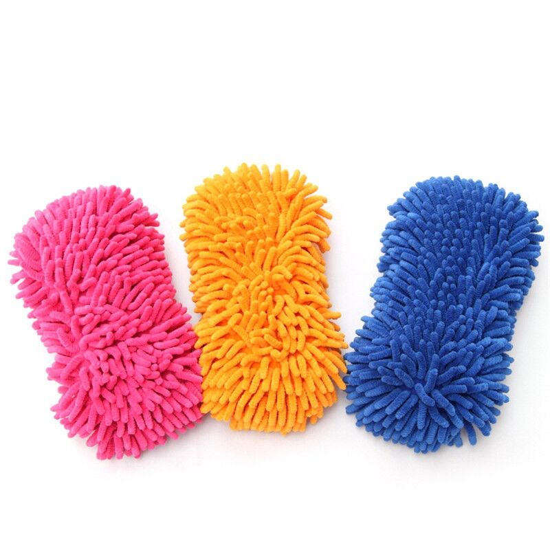 Non Scratch Noodle Chenille Microfiber Mesh Scrubber Car Detail Wash Cleaning Sponge Foam Pad