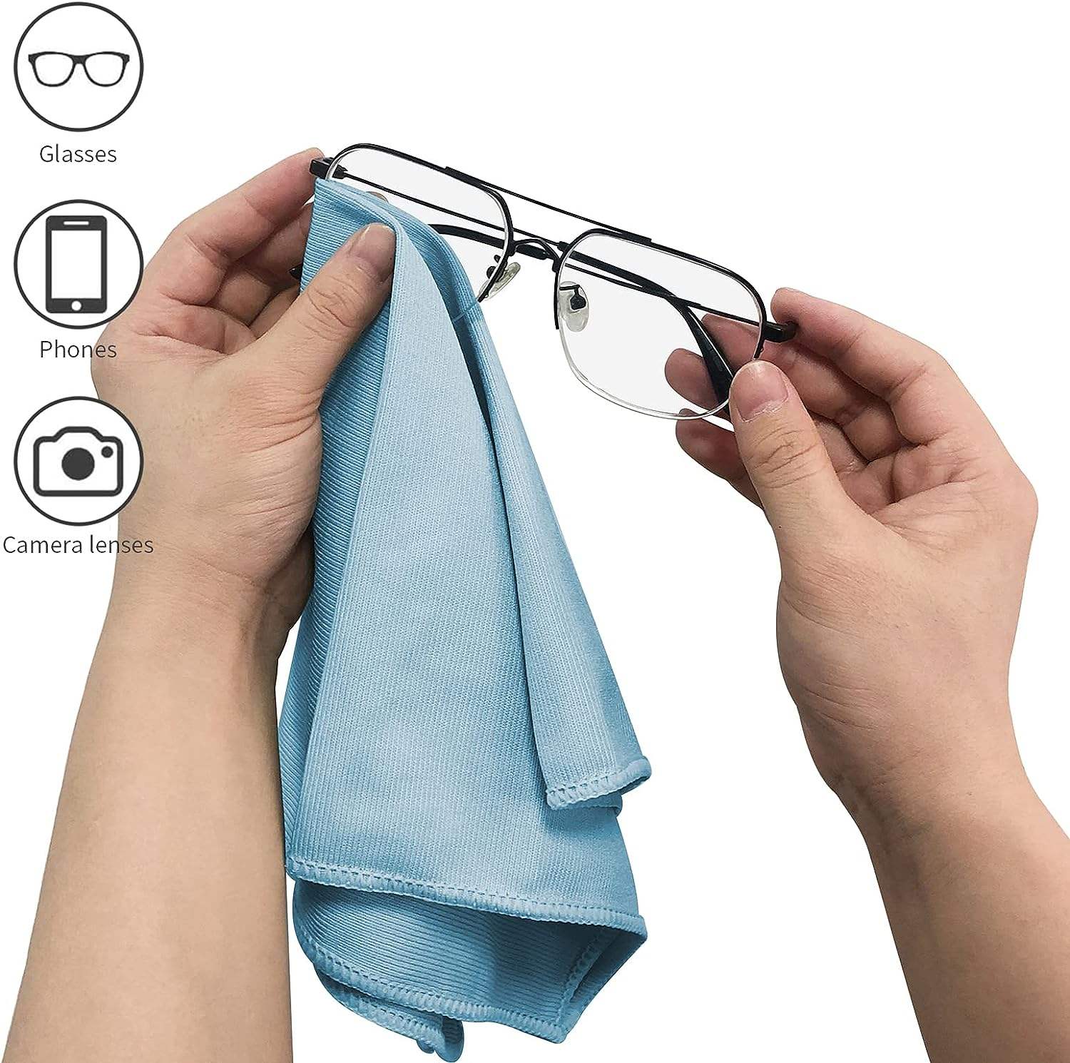 Factory Supply Streak Free Microfiber Glass Cleaning Cloths polishing cleaning cloth