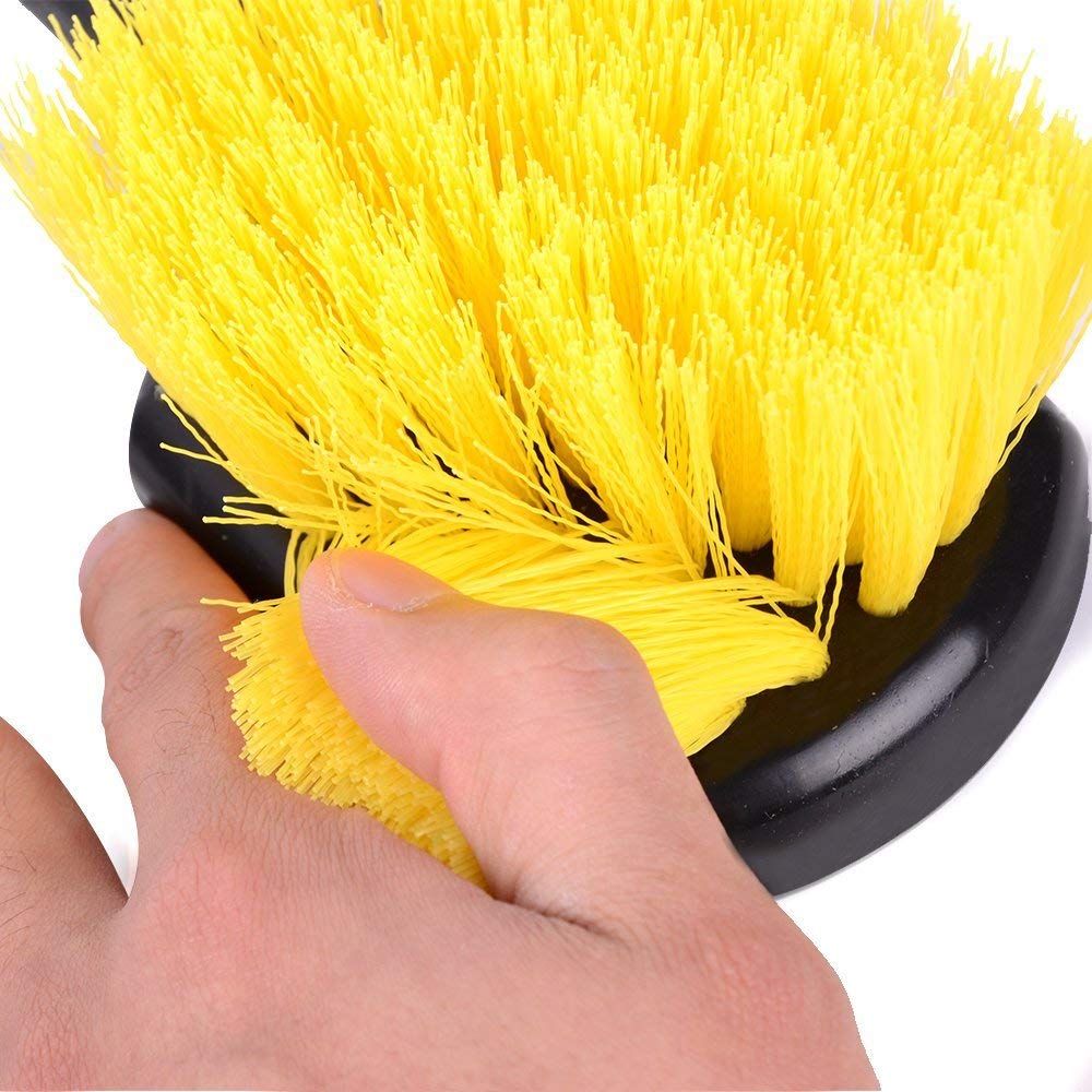 Interior and Exterior Short Handle Wheel Brush