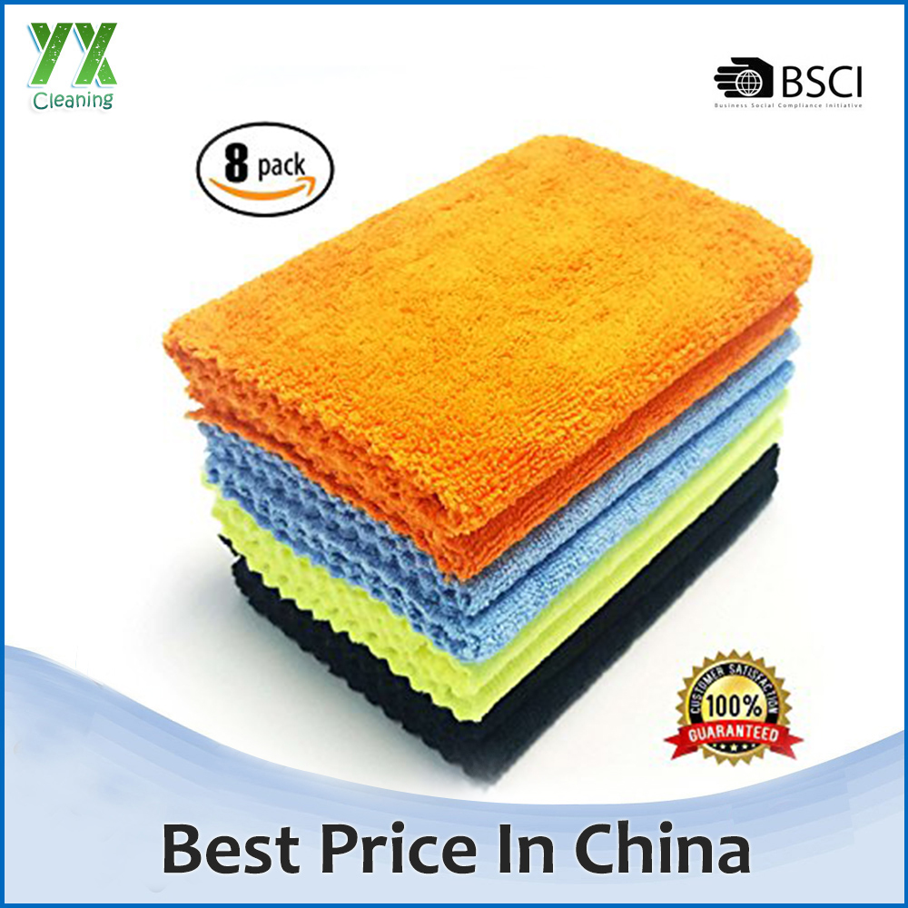 Plush 40X50 Cleaning Microfiber Cloth Edge Less, Microfiber Towel Car Edgeless