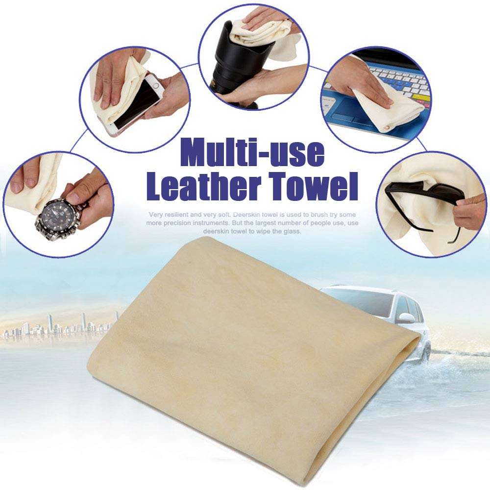 100*70cm Chamois Cloth for Car Drying Towel Natural Shammy Towel Real Leather Washing Cloth Cleaning Towel Car Wipes