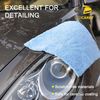 500gsm Coral Fleece Microfiber Cloth 16*16 Inches Edgeless Plush Pile Towel for Quick Dry Car Care Cleaning
