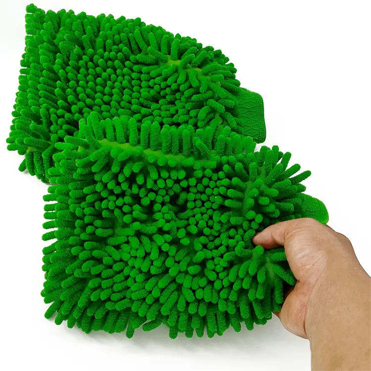 Chenille Car Washing Mitt 20*28cm 130gsm Super Soft Scratch Free Car Cleaning Gloves