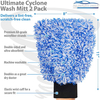 Custom Car Wash Mitt Auto Detailing Microfibre Microfiber Car Cleaning Wash Mitt Glove Coral Car Wash Mitt