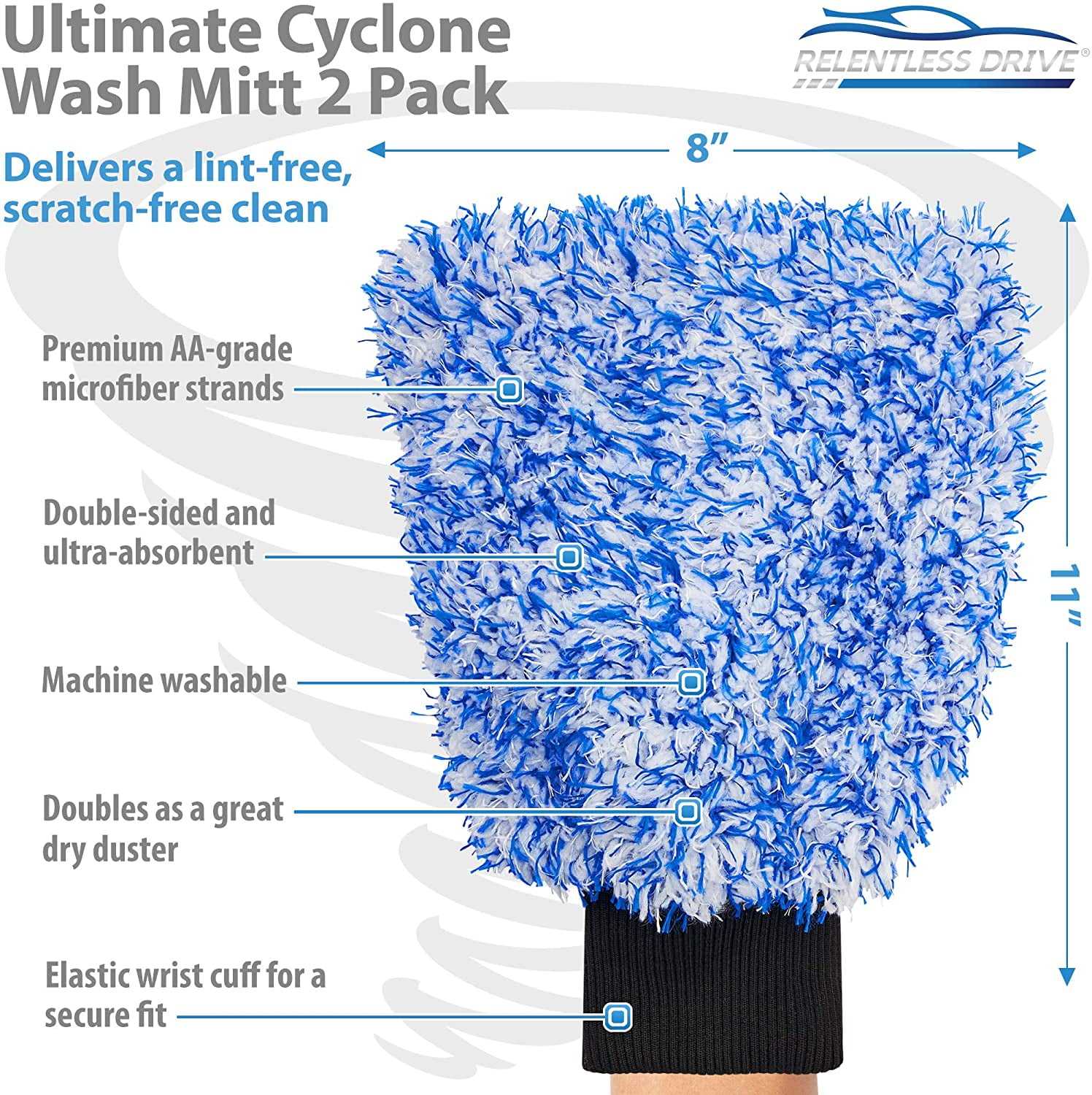 Custom Car Wash Mitt Auto Detailing Microfibre Microfiber Car Cleaning Wash Mitt Glove Coral Car Wash Mitt