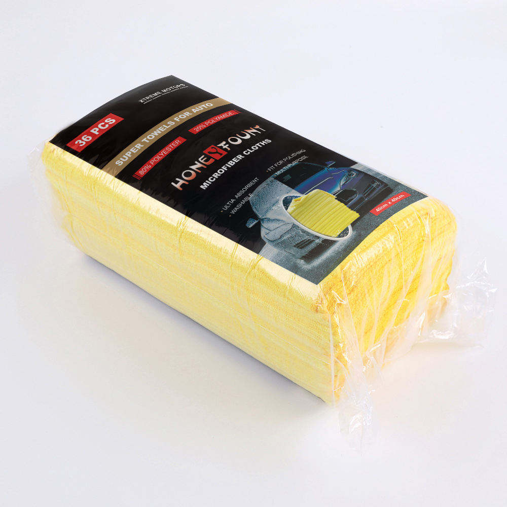 Manufacture Microfiber Cleaning Cloth Custom Package Car Wash Drying Towels Microfiber Cleaning Cloth Towels for Car