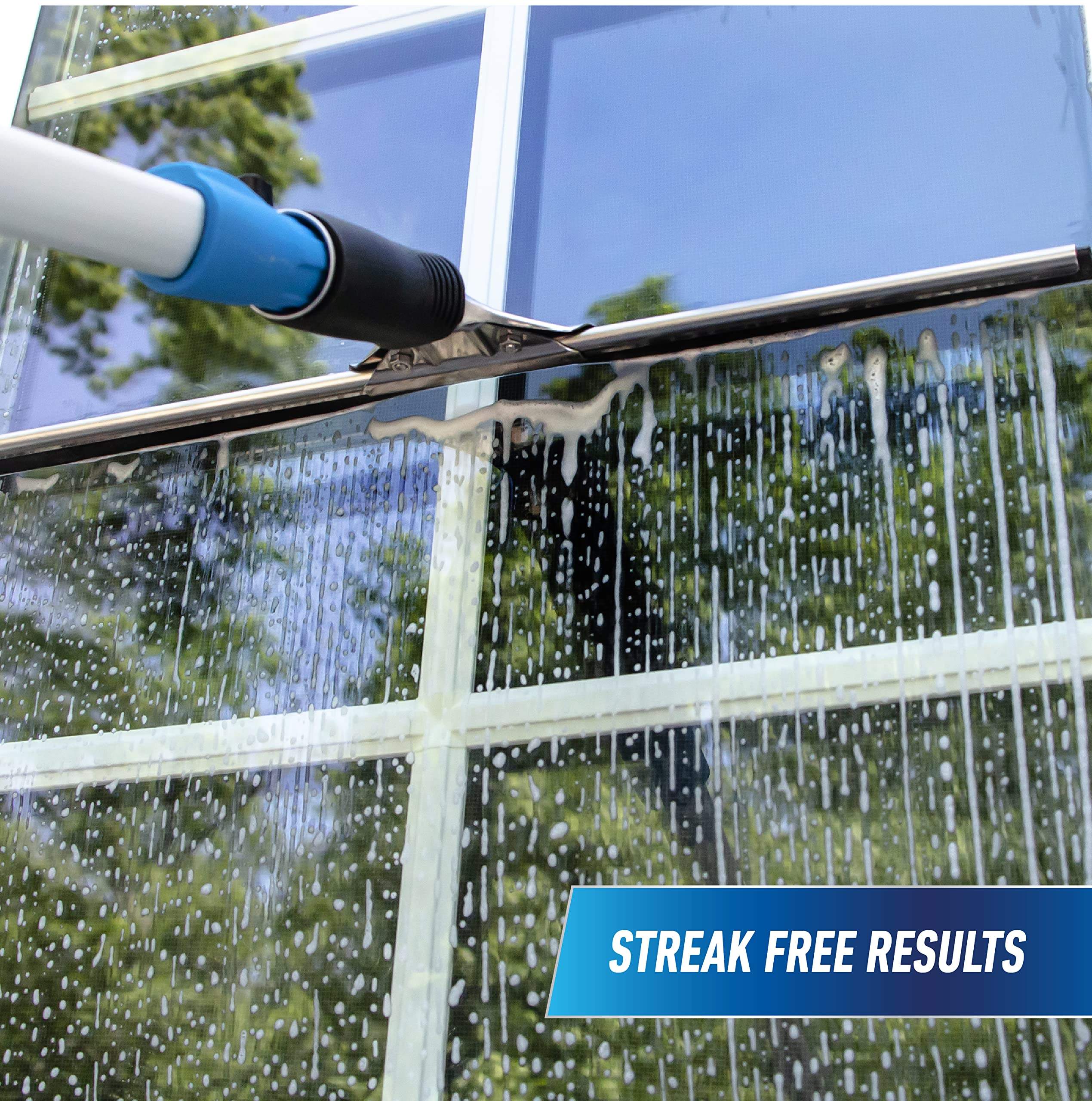 Microfiber Window Cleaning Combo Squeegee Professional for window Cleaning with Refill 10"