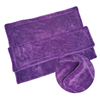Quick Dry Premium 1200gsm 40*40cm 60*90cm Two Layers Purple Auto Detailing Cloth Microfiber Car Wash Cleaning Drying Towel