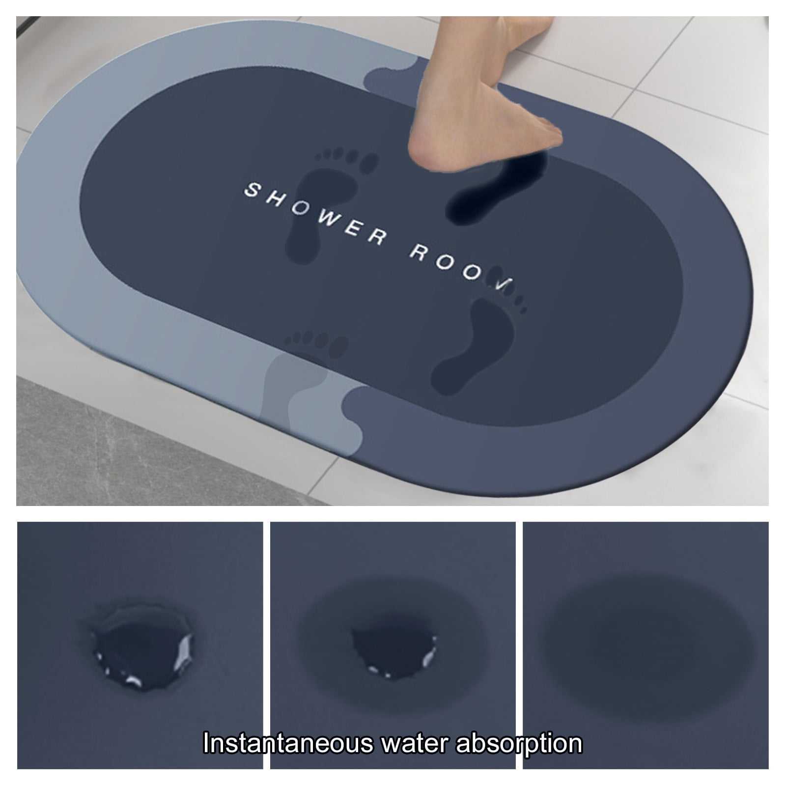 Resistant Anti Non Slip Quick Drying Soft Comfy Super Water Absorbent Floor Shower Mats Bath Bathroom Rug Mat