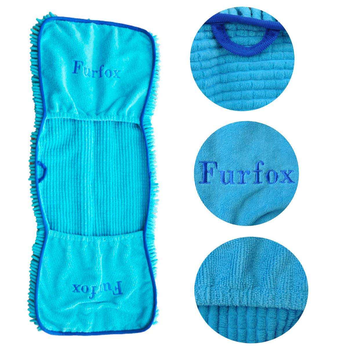 Dog Towel Ultra Soft Microfiber Chenille Dog Pet Bath Dry Towel Hand Pockets Super Absorbent Quick Drying Pet Towel