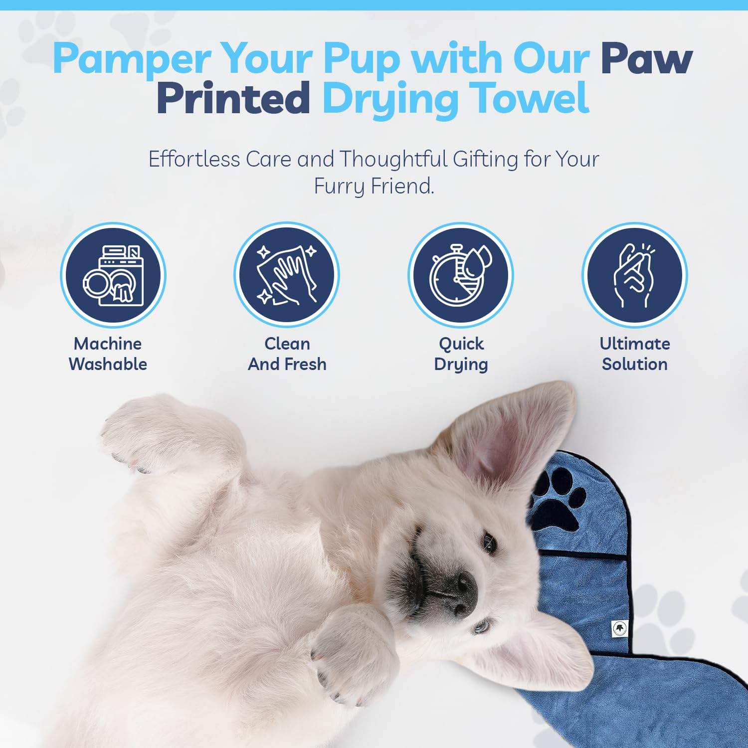 Custom Microfiber Pet Hair Cleaning Pet Dog Bath Fast Drying Super Absorbent Pet Dog Cat Bath Robe Towel