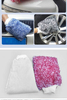 Automotive Car Cleaning Supplies Wholesale Gray Microfiber Chenille Car Washing Mitt Custom Logo Car Wash Gloves
