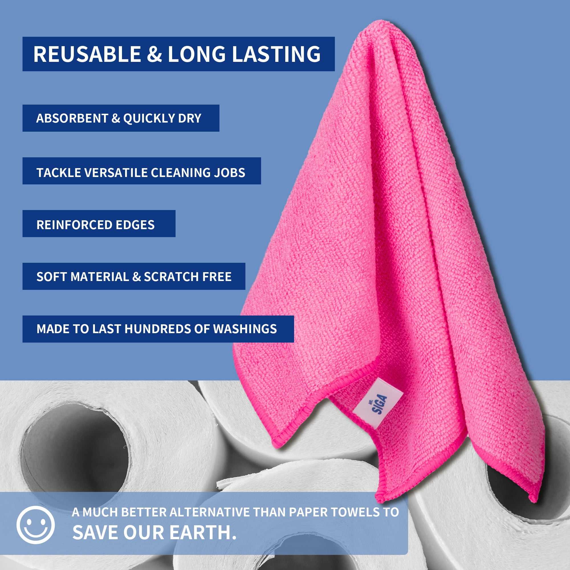 Custom Logo Design Colorful Nano Remover Kitchen Towels Car Wash Cloth Microfiber Cleaning Cloth