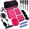 26Pcs in 1 Interior Car Care Wash Accessories Cleaning Detailing Tools Kit Set with Storage Box Snow Shovel Microfiber Cloths