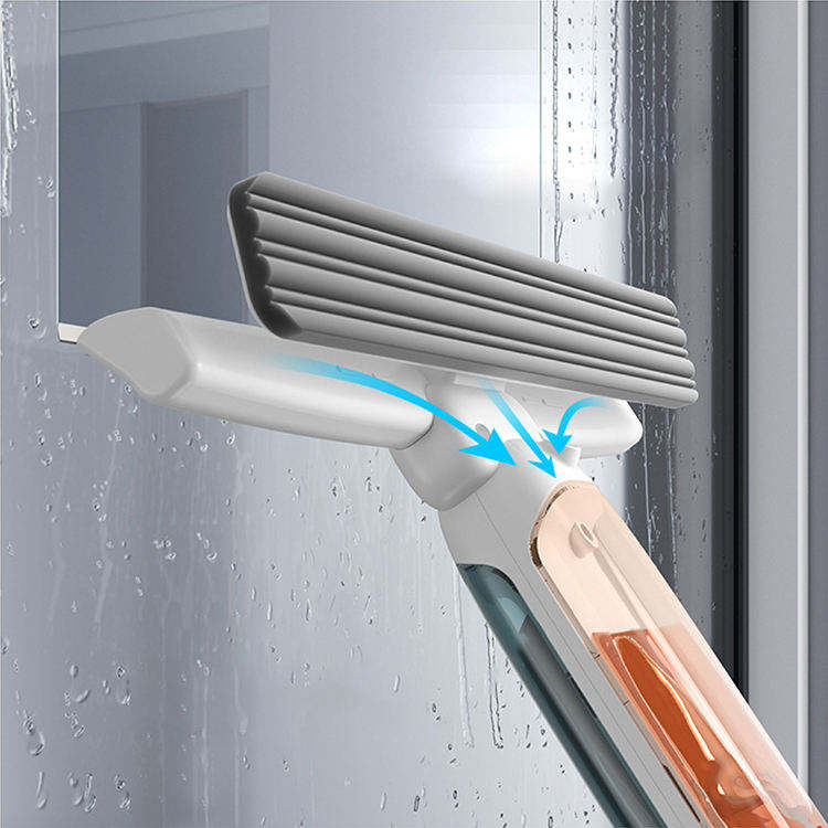 Long Handle Extendable Window Spraying Squeegee Cleaner with Sewage Collection Bottle