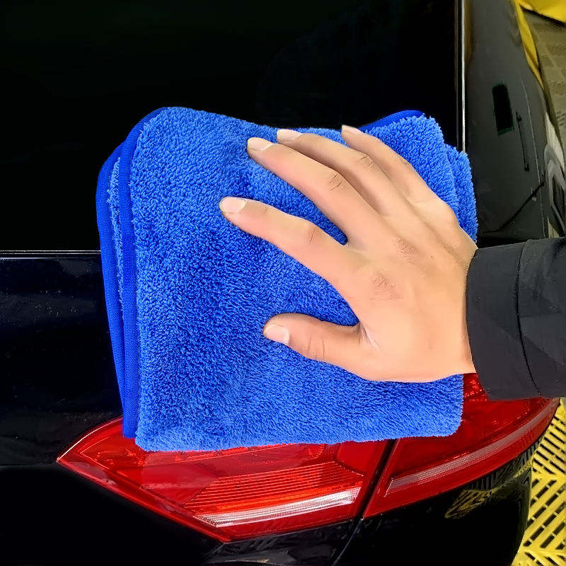 80% Polyester 40*40cm 400gsm Grey color Cleaning Cloth Polishing Wiping rags Car Microfiber Towel with Logo