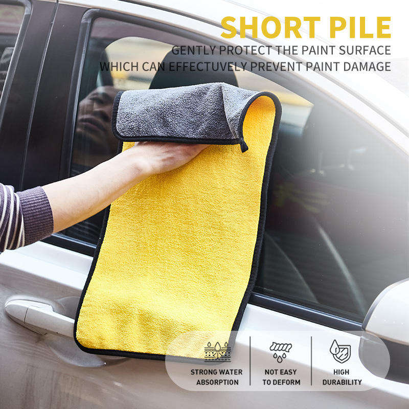 Reusable Quick Dry Car Wash Towel 600gsm Polishing Cleaning Car Cloth Ultra Absorbent Car Microfiber Towel