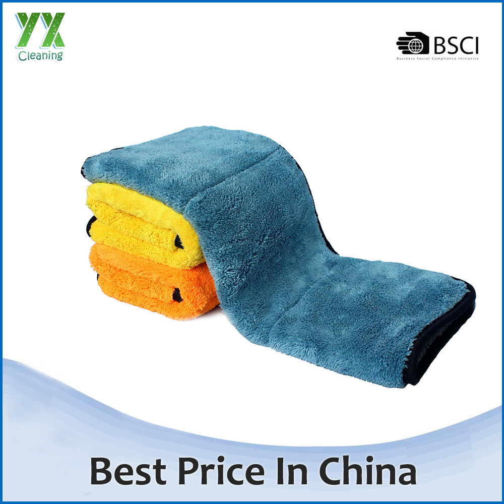 Hot Sale Double Sided Double Color Coral Fleece Car Wash Towels