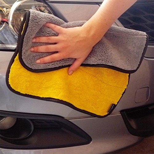 China Whosale 1200gsm Plush Car Buffing Polishing Towel Microfiber Cleaning Cloth