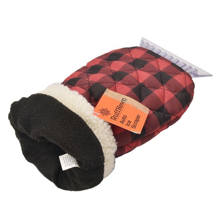 Window Cheap Warm Plastic Mitt Car Scrapper Snow Glove With Waterproof Ice Scraper Gloves