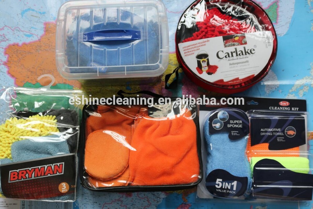 Multi-Functional 8PCS Microfiber Car Wash Kit