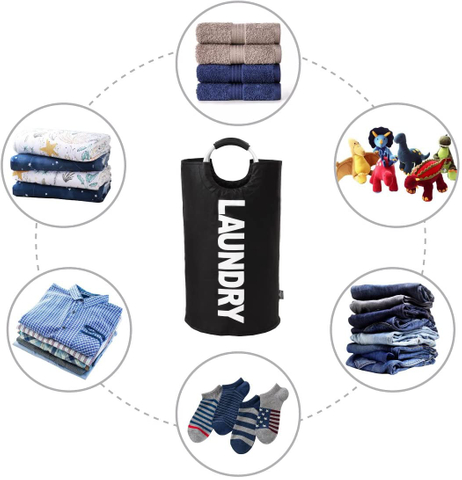 600D Fabric Collapsible Folding Large Laundry Bag for household usage