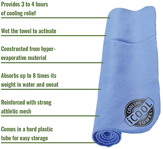 Adult PVA Cooling Towel for Sports, Gym, Yoga, Towel
