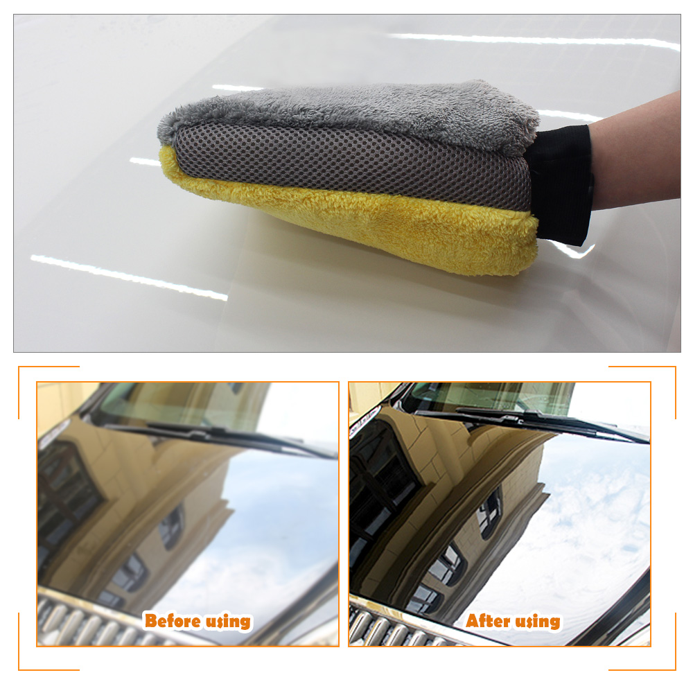 car microfiber mitt sponge applicator pad wash kit care cleaning set