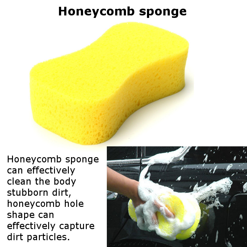 portable car wash cleaning set with microfiber mitt sponge brush duster
