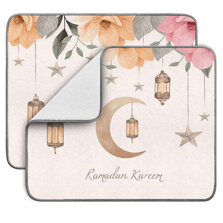 40X46CM Rectangle Striated Patterned Cloth Placemats Absorbent Microfiber Dish Drying Mat For Kitchen Table