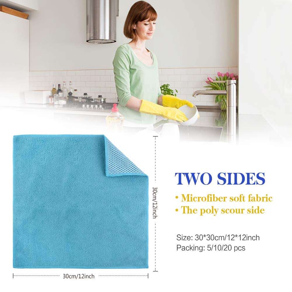 Tricol microfiber mesh cleaning cloth Car Bumpers Cleaning Cloths details washing quick dry Used Clothes